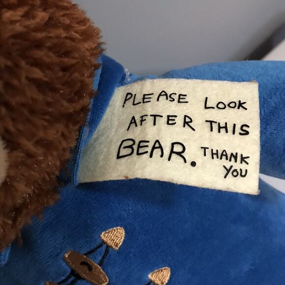 Kohls Cares Paddington Bear 13" Soft Toy Plush Stuffed Animal Brown Teddy - Picture 2 of 5